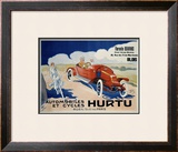 Hurtu Automobiles et Cycles Framed Giclee Print by O'Galop 