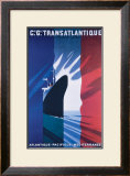 Cie Gle Transatlantique Framed Giclee Print by Paul Colin