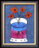 Flowers in Jeans II Print by J. Clark