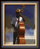 Double Bass Player, Cuba Print by Angelo Cavalli