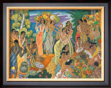 Island Feast Framed Giclee Print by Eugene Savage