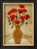 Crimson Poppies Prints by Beverly Jean