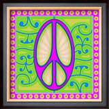Peace sign (purple) Posters por Kem Mcnair