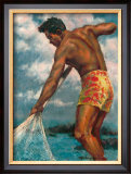 Island Fisherman Prints by Mickelson 