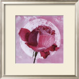 Rose Sur Pois Blanc Posters by Valerie Roy