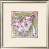 Coeur Rose and Vert Prints by Joëlle Wolff