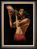 Conch Blower Print by Leeteg 