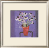 Anemones, Blue, Pink Prints by McArthur 