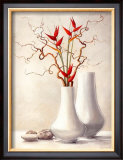 Willow Twigs with Red Flowers Posters by Karin Valk