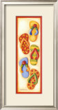Red Flip Flop Group Posters by Kathy Middlebrook