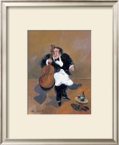 Cellist with Red Wine Posters by Guy Buffet