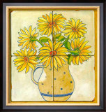 Jarras con Flores II Prints by V. Alber