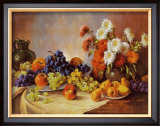 Still Life with Fruit Print by E. Kruger