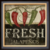 Fresh Jalapenos Prints by Jennifer Pugh