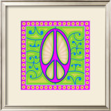 Peace sign (purple) Posters por Kem Mcnair