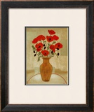 Crimson Poppies Art by Beverly Jean