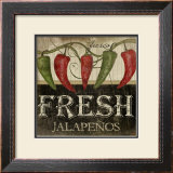 Fresh Jalapenos Prints by Jennifer Pugh