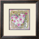 Coeur Rose and Vert Prints by Joëlle Wolff