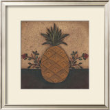 Pineapple Floral Posters by David Harden