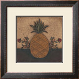Pineapple Floral Poster by David Harden