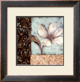 Blossoms on Blue II Posters by C.W. Scott
