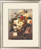 Roses, Carnations, Convolvuli Print by Johann Dreschler