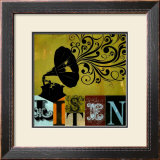 Listen Posters by Stella Bradley