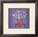 Anemones, Blue, Pink Prints by McArthur 