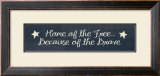 Home of the Free Print by Lynn Metcalf