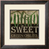 Sweet Green Chilies Poster by Jennifer Pugh