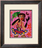 Miss Pink Butterfly Posters by B. Ingrid