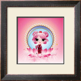 Pink Lotus Poster by Ds Kamala 