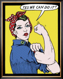 Yes We Can Do It! Print by Tee Buzz