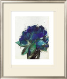 Blauer Blumenstrauss Print by Johannes Bender