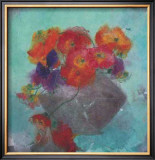 Vase mit Mohnbluten Poster by J. P. Pernath