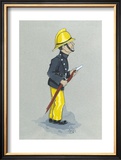 The Fireman Limited Edition Framed Print by Simon Dyer
