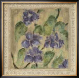 Purple Floral Tapestry Prints by Tina 