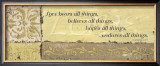 Words to Live By: Love Bears All Things Posters by Debbie DeWitt