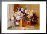 Panier de Fleurs Prints by Angela Vernetti