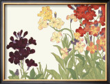 Japanese Flower Garden I Prints by Konan Tanigami