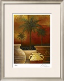Sunset Palms I Limited Edition Framed Print by Georgia Rene
