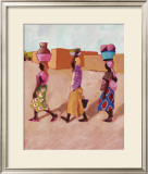 Three Africans Prints by Kalou 