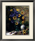 Sunflowers and Figs Prints by F. Janca