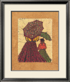 Red Parasol Posters by Lydia Dillon-Sutton