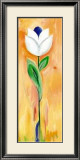 Double White and Blue Tulip Prints by Ingrid Sehl