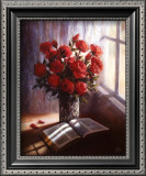 Bible and Roses Prints by Lynn Pitard