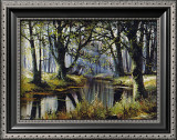 Tranquility by the trees Print by Reint Withaar