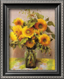 Fleurs de tournesols Art by Marcel Dyf