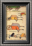 Little Wagon and Wheelbarrow Art by Henry Lapp