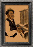 Fats Waller Framed Giclee Print by Clifford Faust